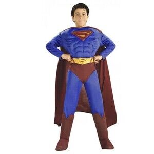 Rubies Costume DC Comics Deluxe Muscle Chest Superman Halloween Costume Kids Med